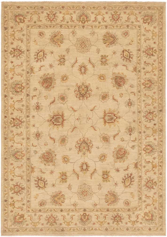 5' 6 x 7' 10 Hand Knotted Peshawar Ziegler Rug