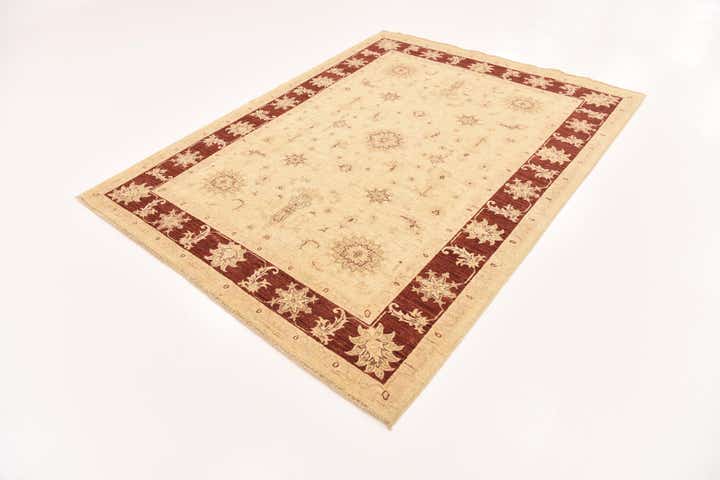 5' 8 x 7' 3 Hand Knotted Peshawar Ziegler Rug