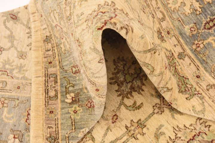 5' 8 x 8' 2 Hand Knotted Peshawar Ziegler Rug