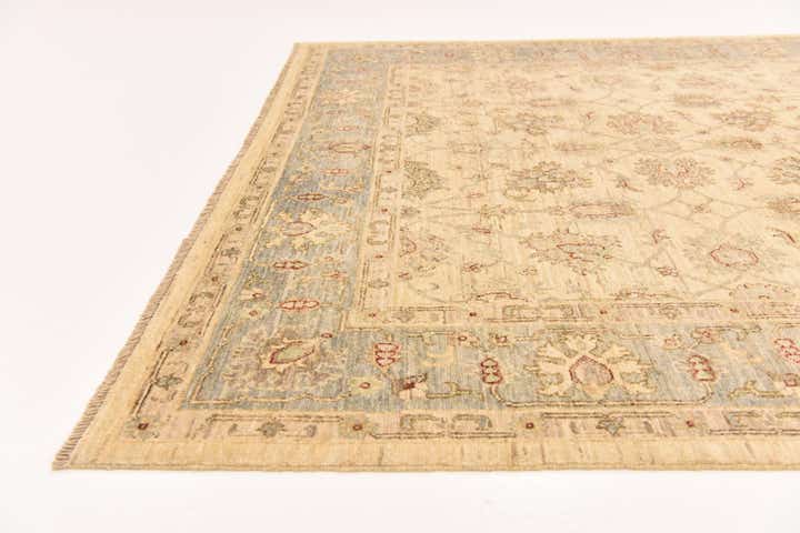 5' 8 x 8' 2 Hand Knotted Peshawar Ziegler Rug
