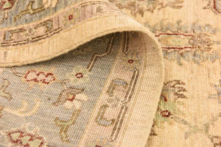 5' 8 x 8' 2 Hand Knotted Peshawar Ziegler Rug