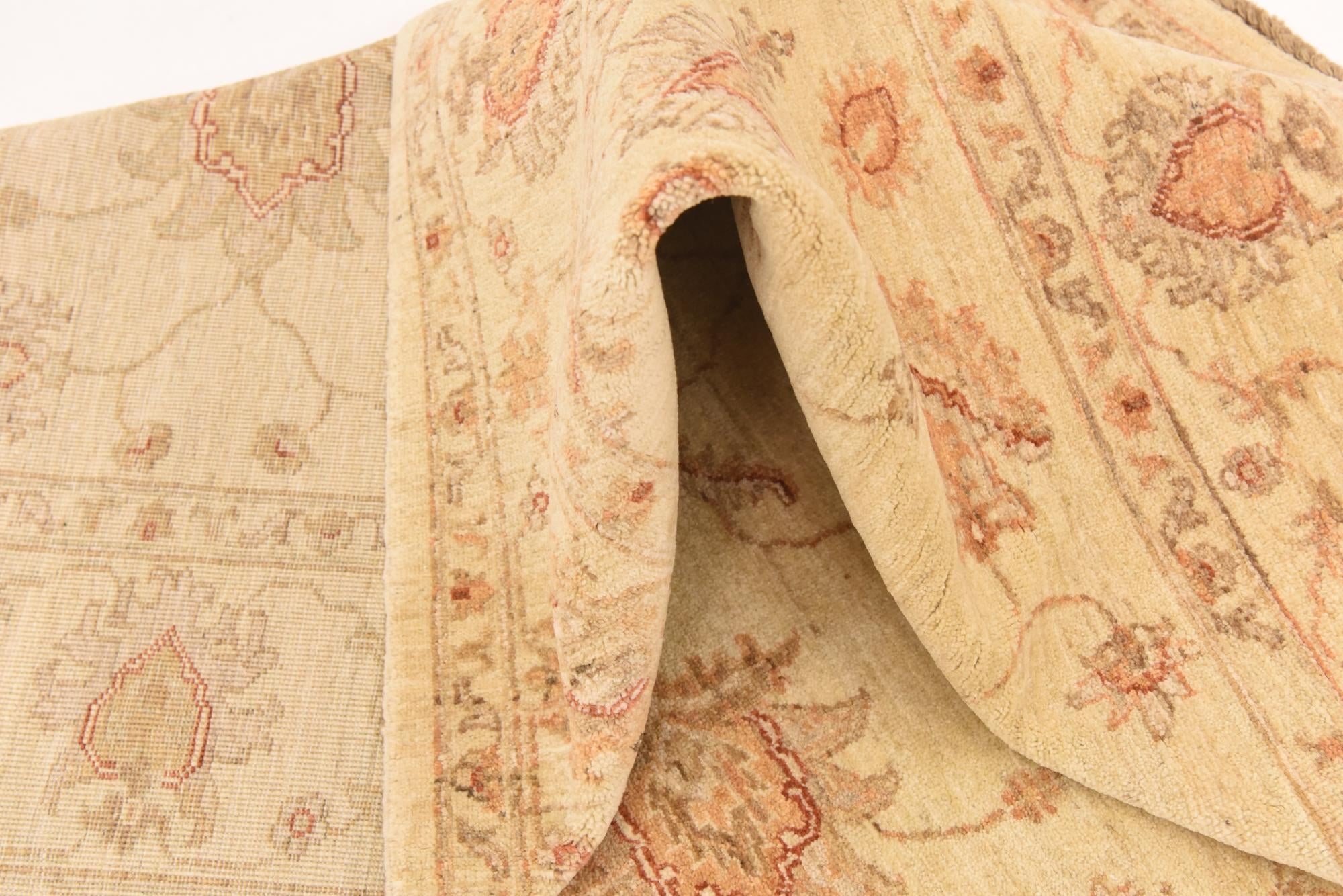 5' 8 x 7' 8 Hand Knotted Peshawar Ziegler Rug