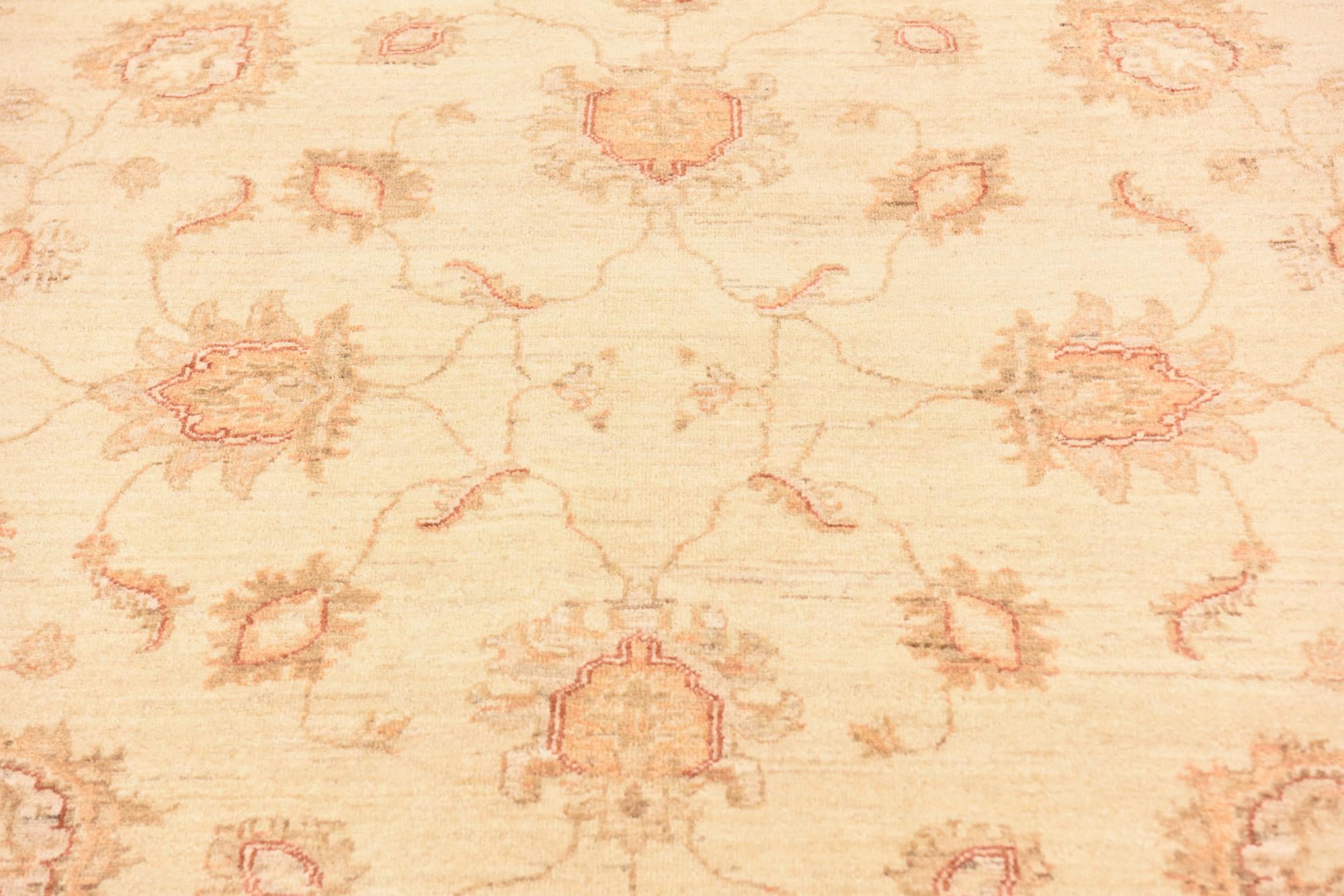 5' 8 x 7' 8 Hand Knotted Peshawar Ziegler Rug