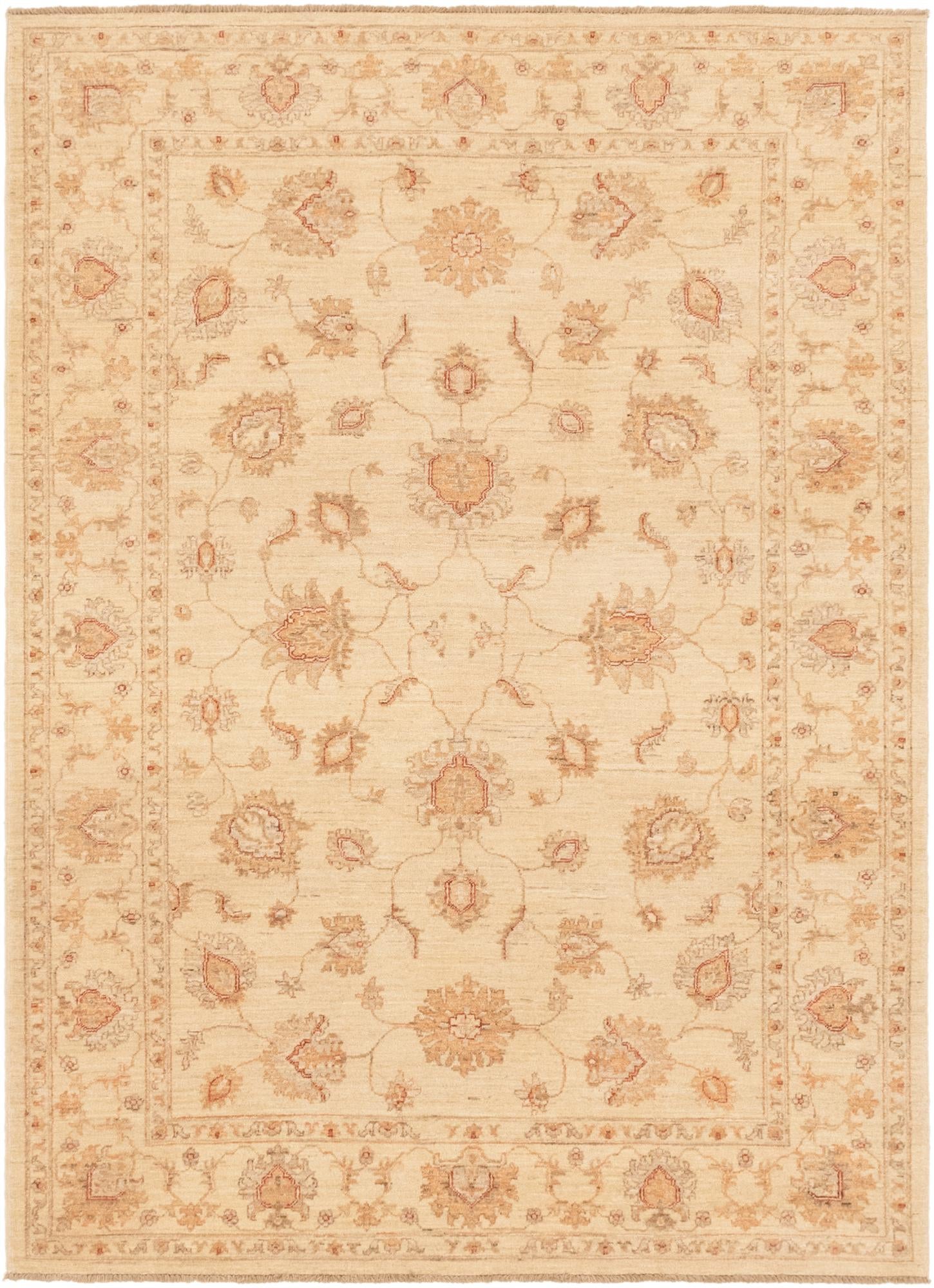 5' 8 x 7' 8 Hand Knotted Peshawar Ziegler Rug