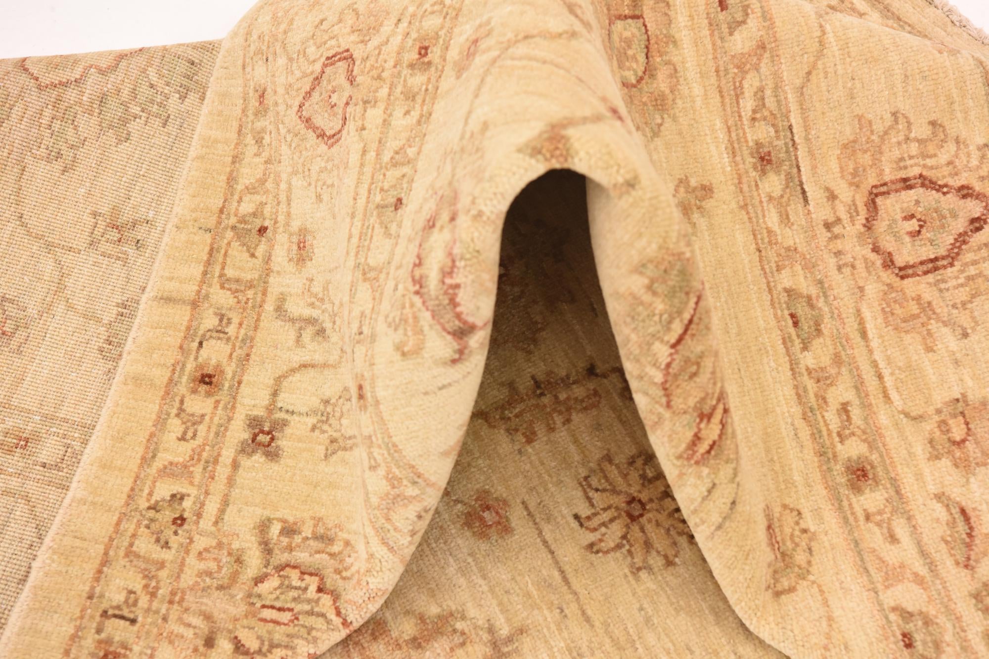 5' 10 x 8' Hand Knotted Peshawar Ziegler Rug