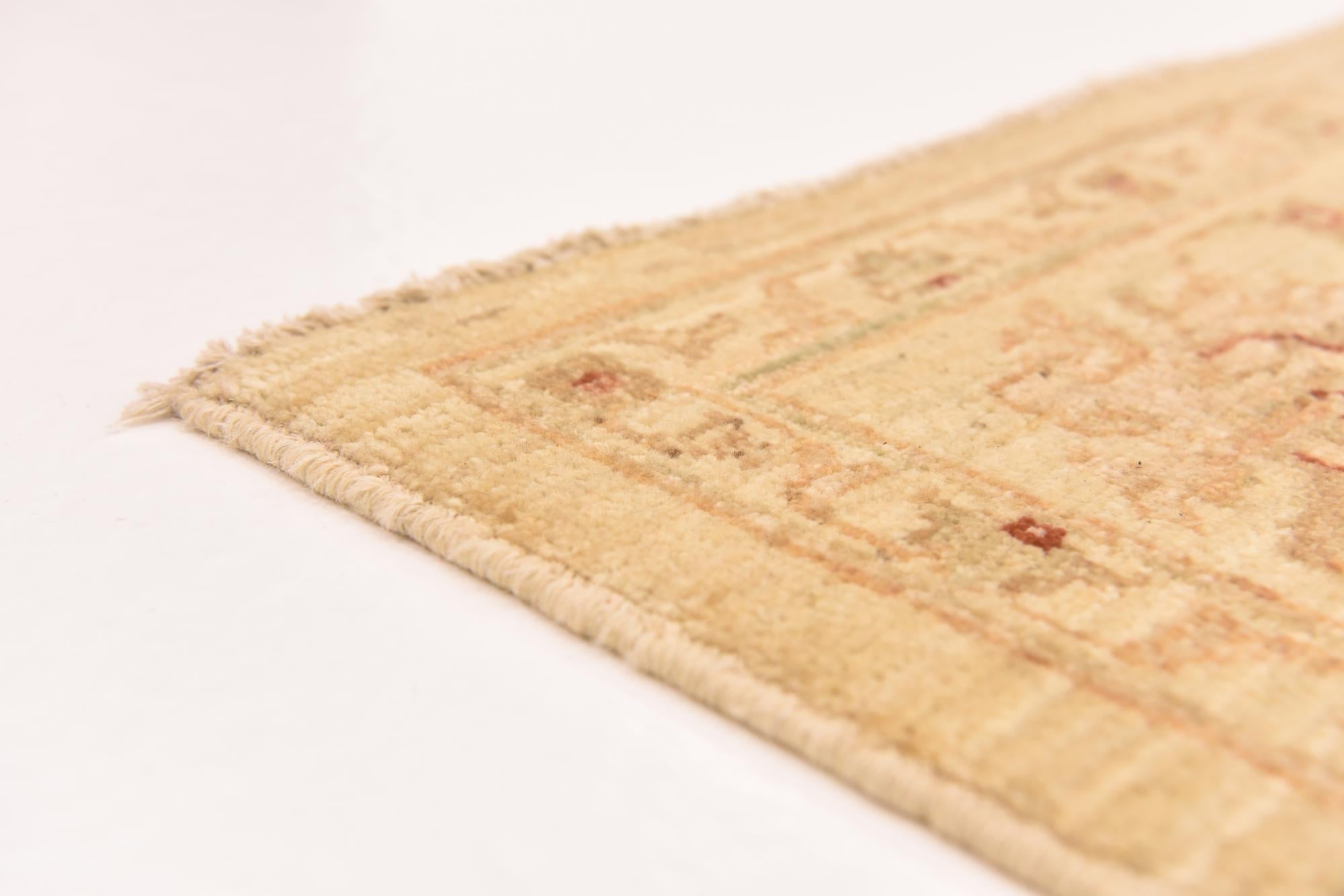 5' 10 x 8' Hand Knotted Peshawar Ziegler Rug
