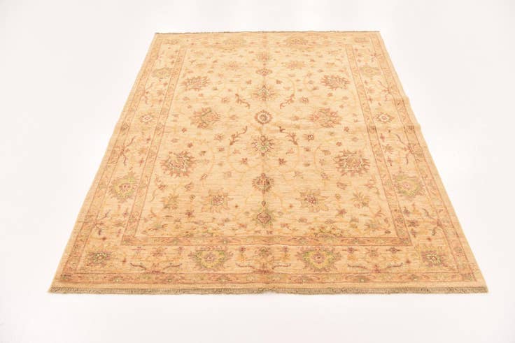 Detail image of 150cm x 200cm anudado a mano Peshawar Ziegler Alfombra