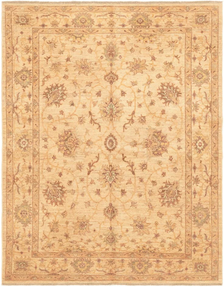 Detail image of 5' x 6' 6 Hand Knotted Peshawar Ziegler Rug