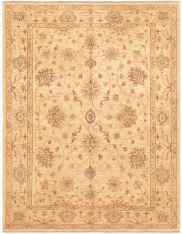 5' x 6' 6 Hand Knotted Peshawar Ziegler Rug