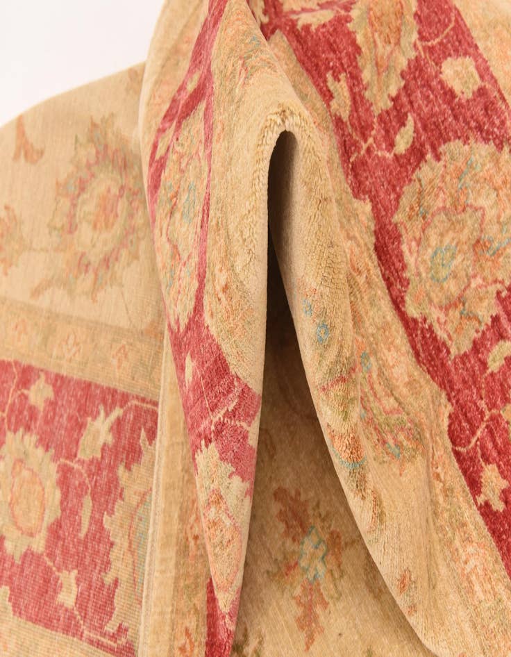 Detail image of 6' 8 x 9' 9  Hand Knotted Peshawar Ziegler Rug