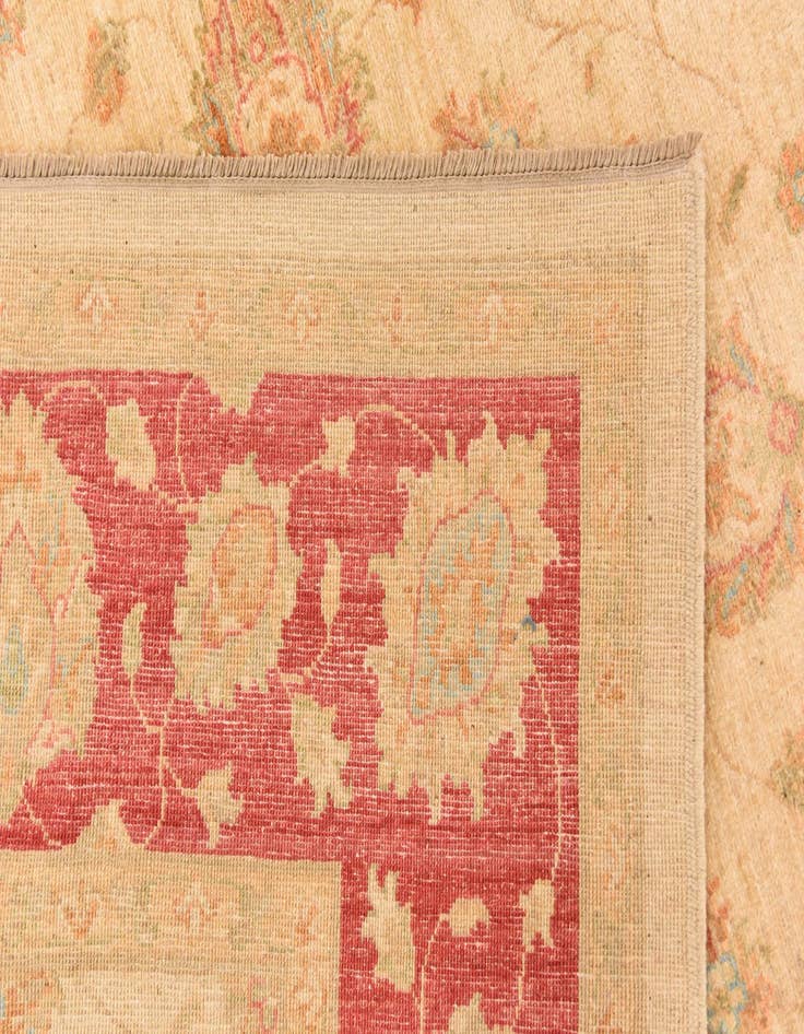 Detail image of 6' 8 x 9' 9  Hand Knotted Peshawar Ziegler Rug