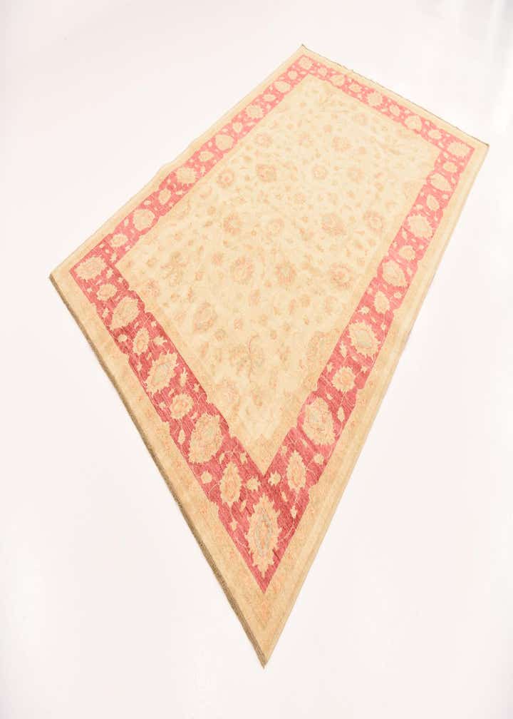 6' 8 x 9' 9 Hand Knotted Peshawar Ziegler Rug