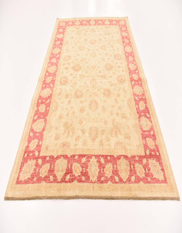 Detail image of 6' 8 x 9' 9  Hand Knotted Peshawar Ziegler Rug