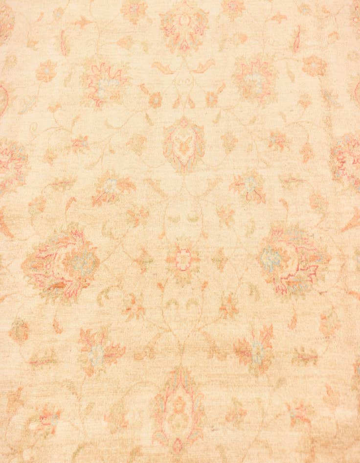 Detail image of 6' 8 x 9' 9 Hand Knotted Peshawar Ziegler Rug