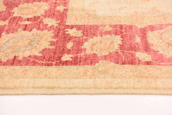 6' 8 x 9' 9 Hand Knotted Peshawar Ziegler Rug