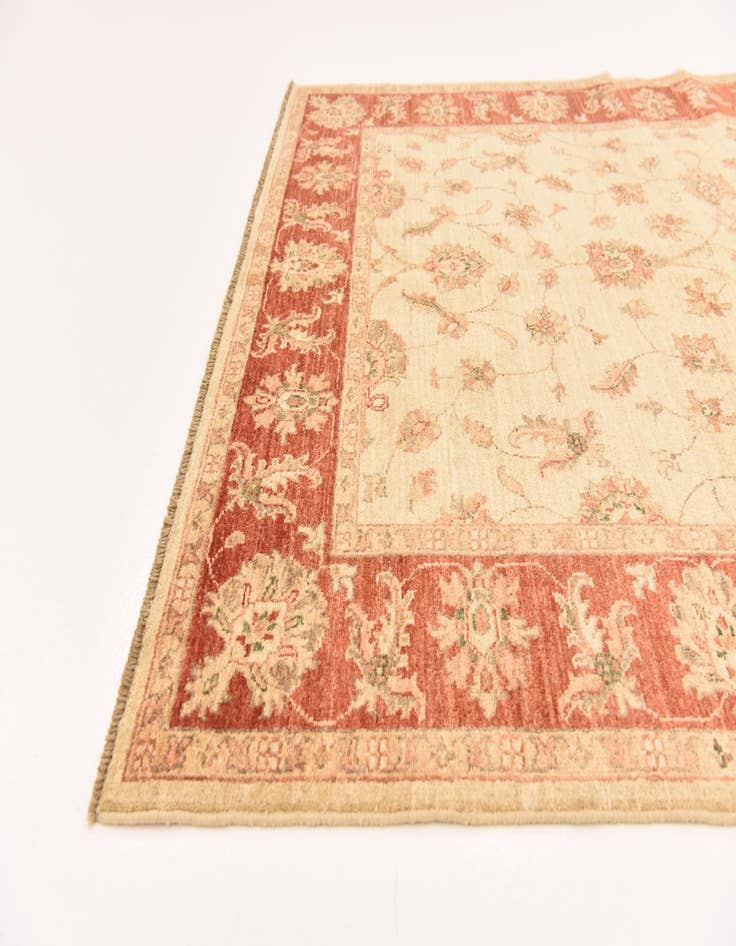 Detail image of 5' 2 x 6' 9  Hand Knotted Peshawar Ziegler Rug