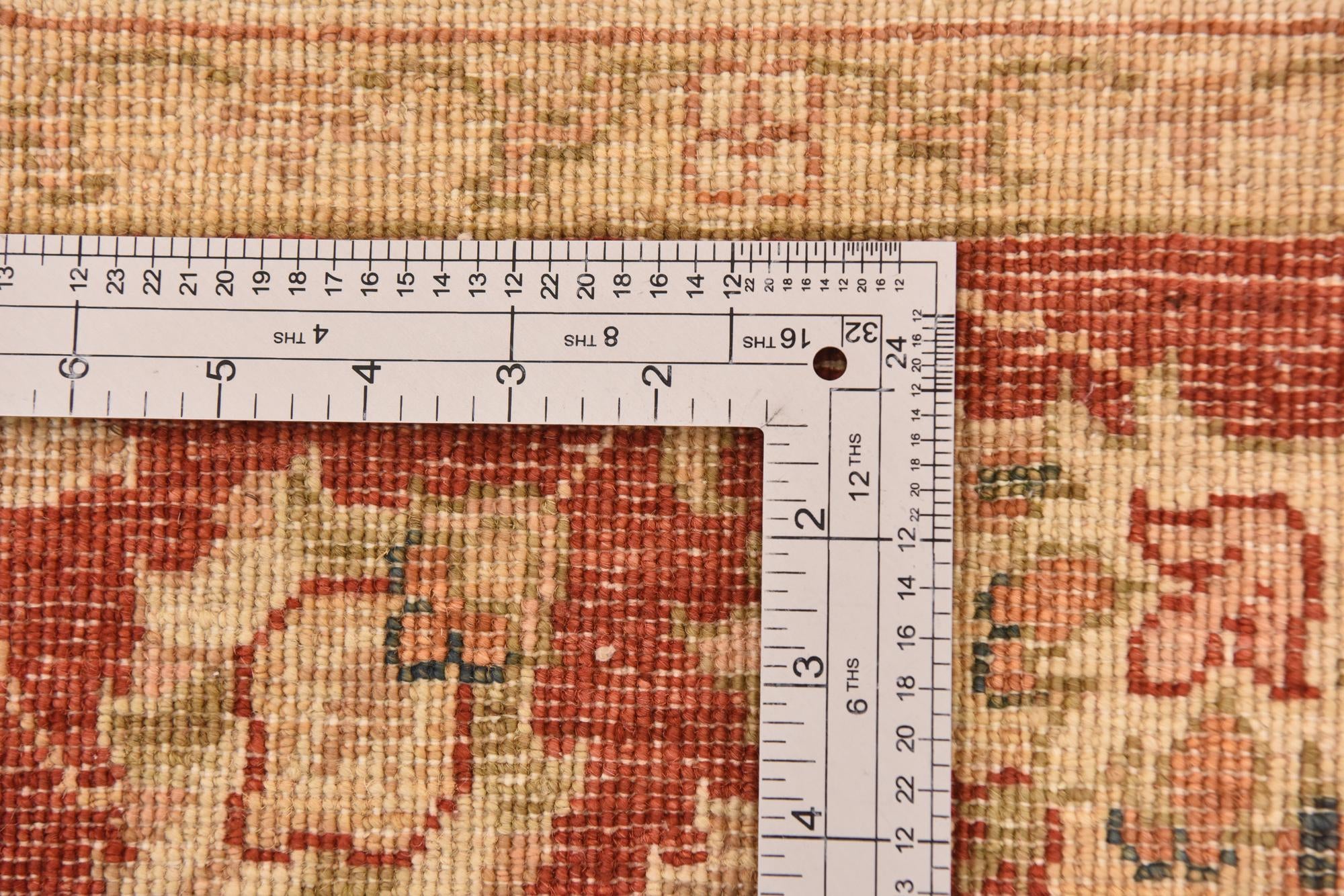 5' x 7' Hand Knotted Peshawar Ziegler Rug