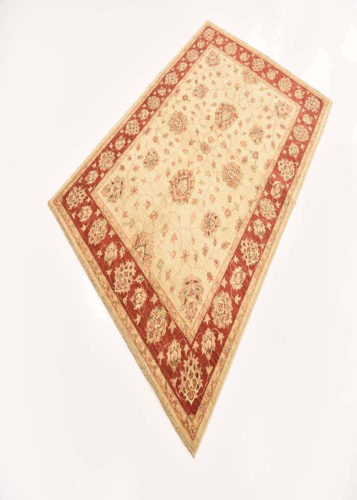 5' x 7' Hand Knotted Peshawar Ziegler Rug
