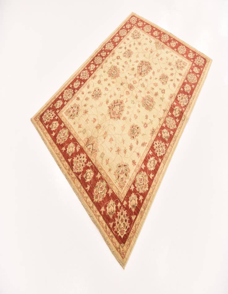 Detail image of 5' x 7' Hand Knotted Peshawar Ziegler Rug