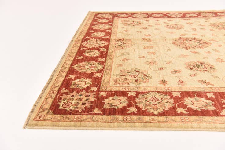 Detail image of 5' x 7' Hand Knotted Peshawar Ziegler Rug