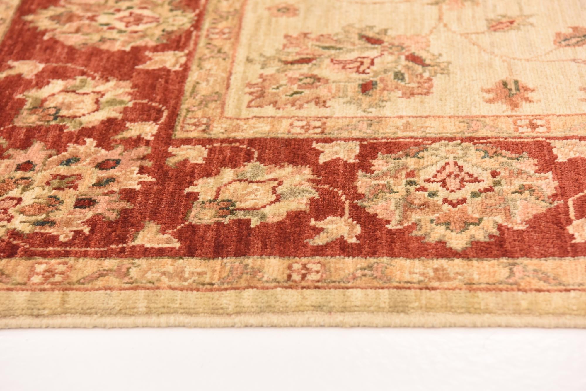 5' x 7' Hand Knotted Peshawar Ziegler Rug