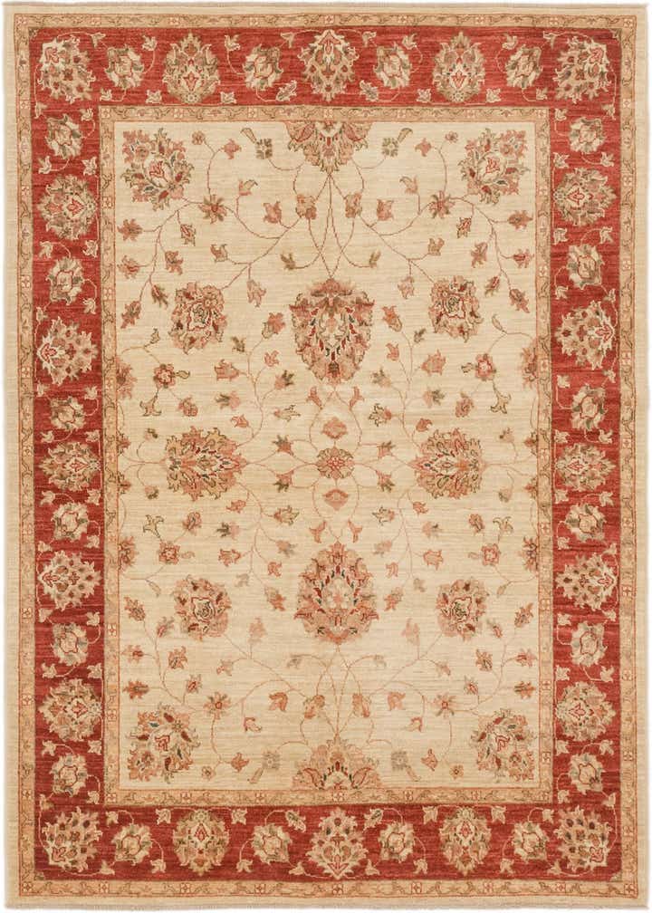 5' x 7' Hand Knotted Peshawar Ziegler Rug