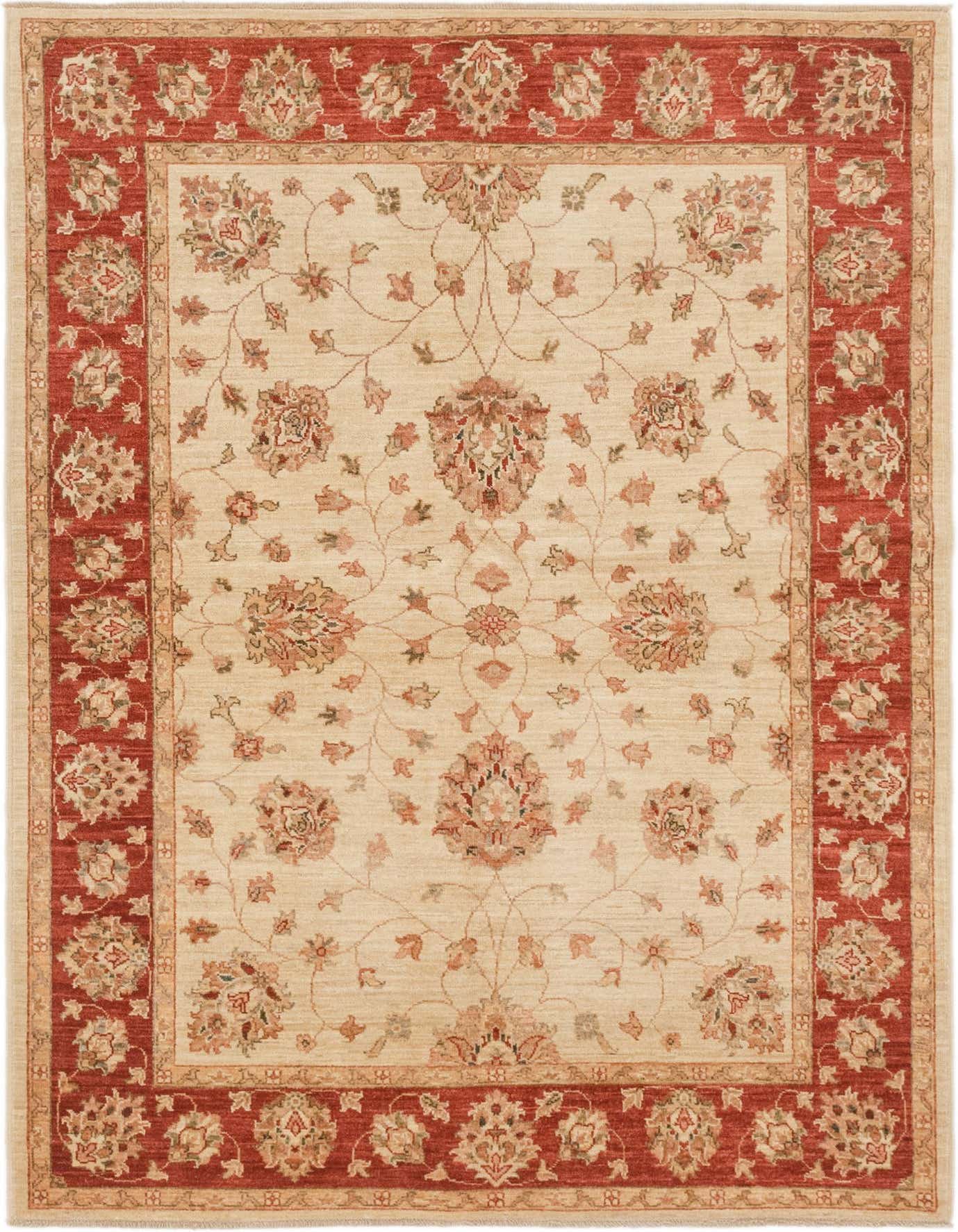 5' x 7' Hand Knotted Peshawar Ziegler Rug
