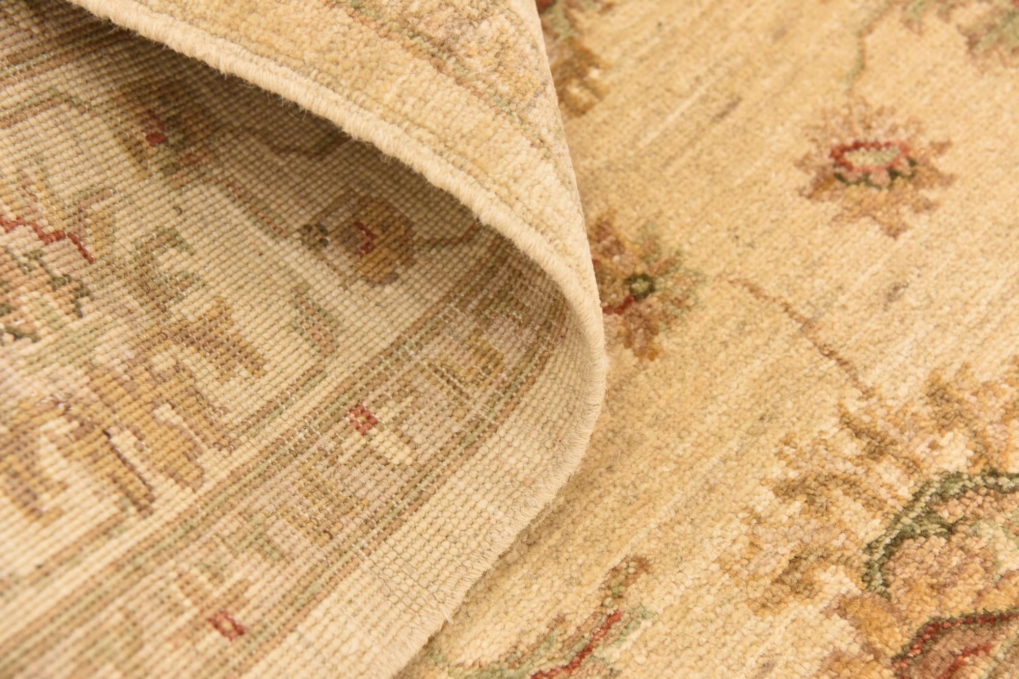 4' 10 x 6' 3 Hand Knotted Peshawar Ziegler Rug