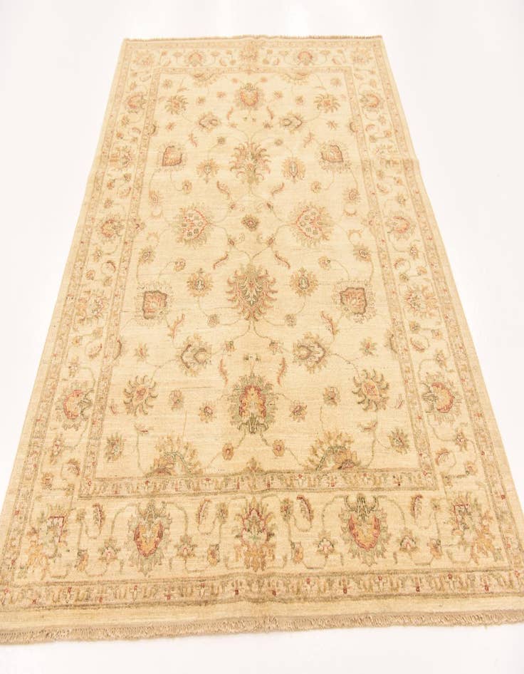 Detail image of 4' 10 x 6' 3 Hand Knotted Peshawar Ziegler Rug