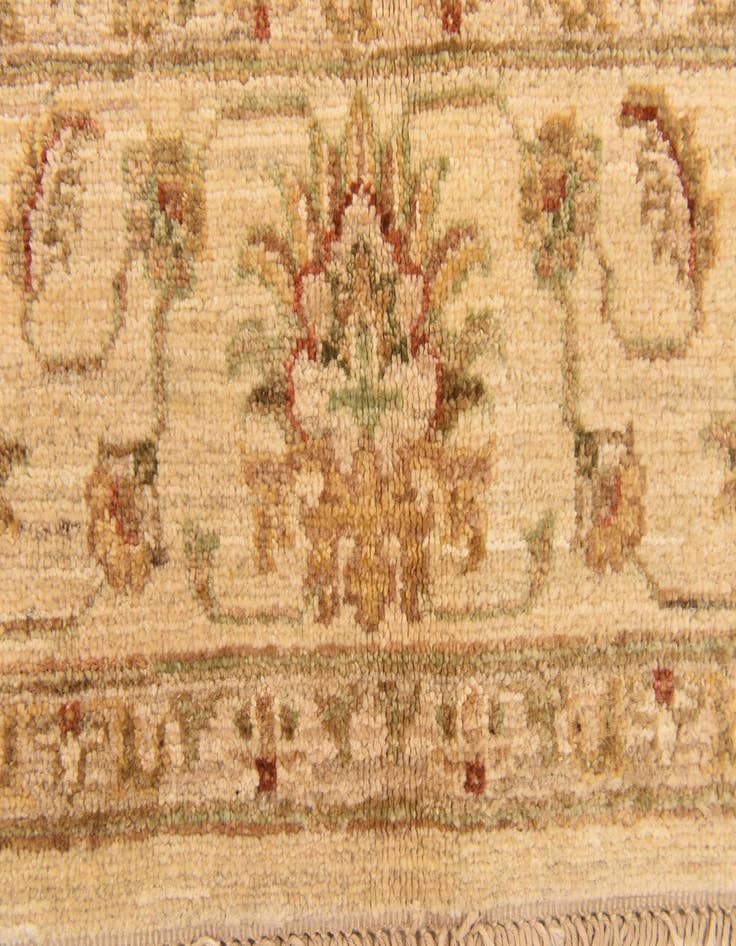 Detail image of 4' 10 x 6' 3 Hand Knotted Peshawar Ziegler Rug