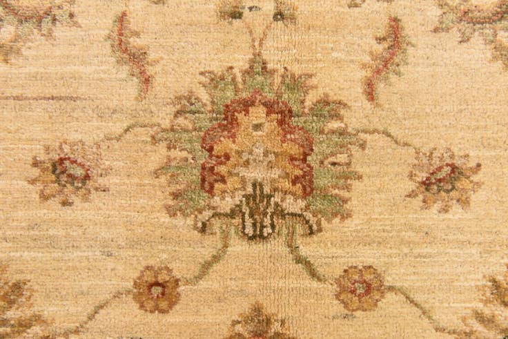 Detail image of 4' 10 x 6' 3 Hand Knotted Peshawar Ziegler Rug