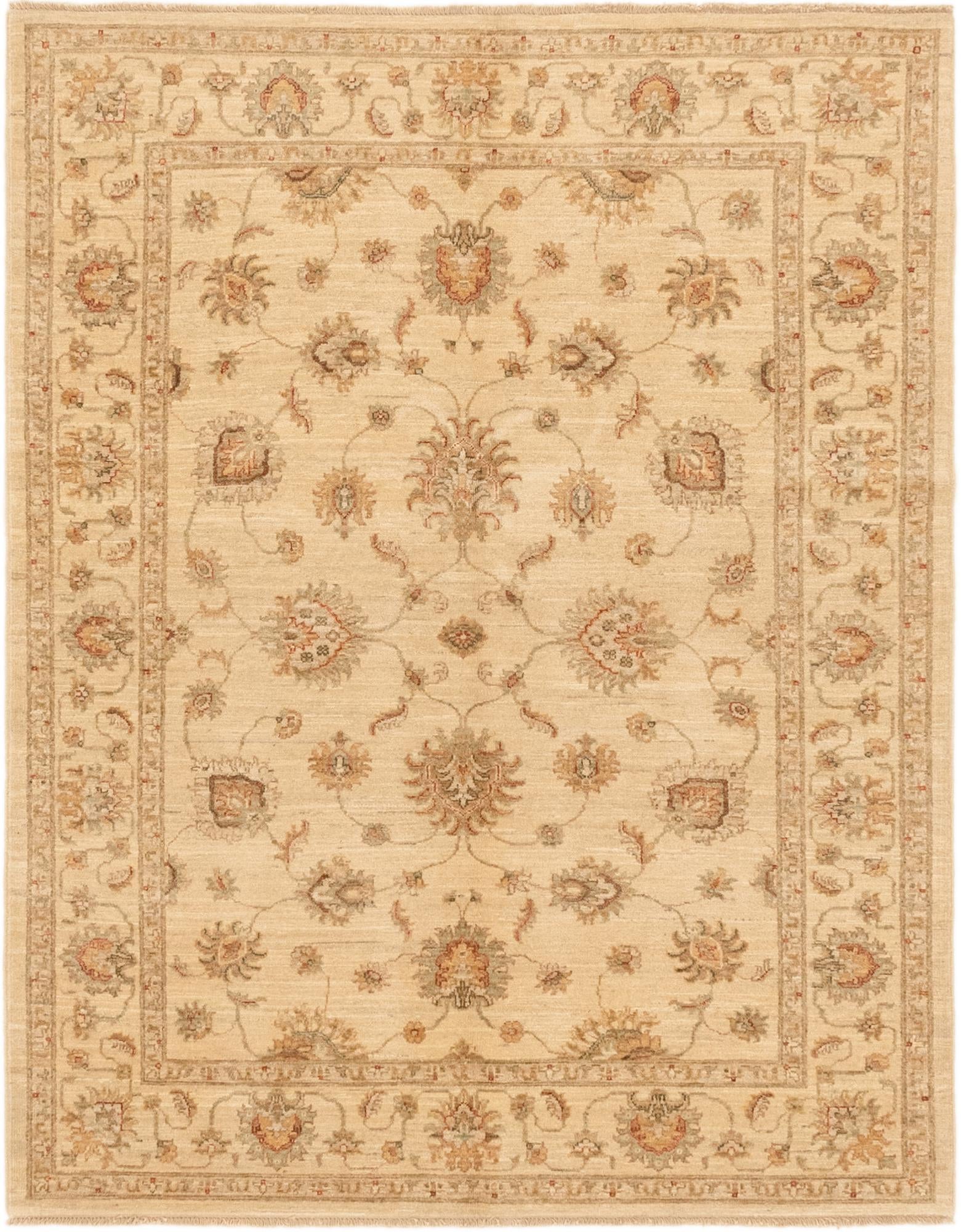 4' 10 x 6' 3 Hand Knotted Peshawar Ziegler Rug