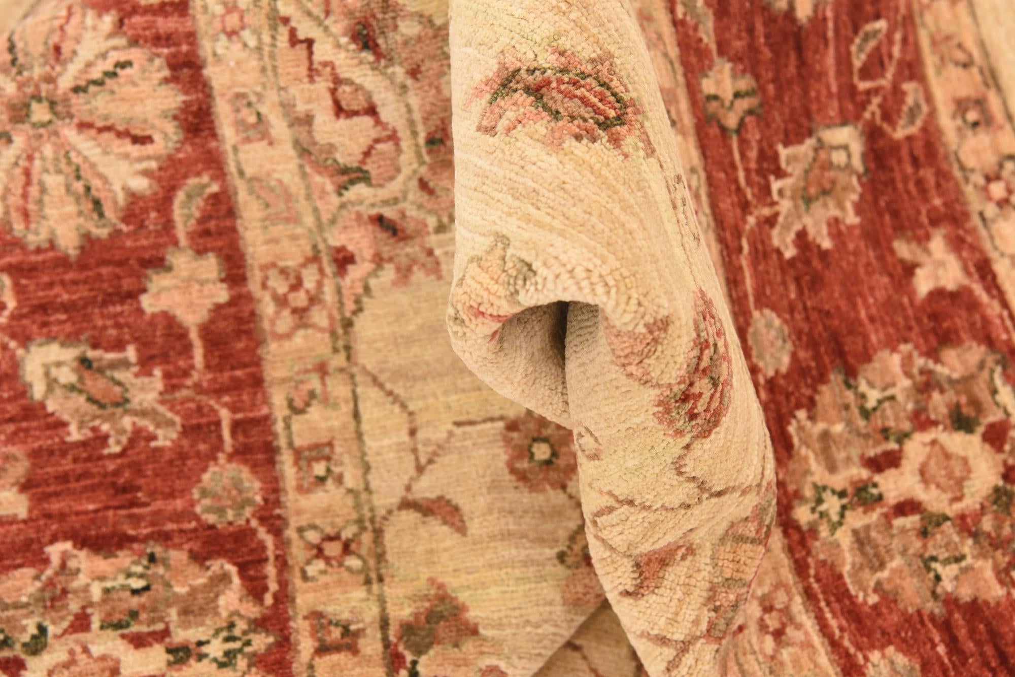 5' 3 x 6' 6 Hand Knotted Peshawar Ziegler Rug