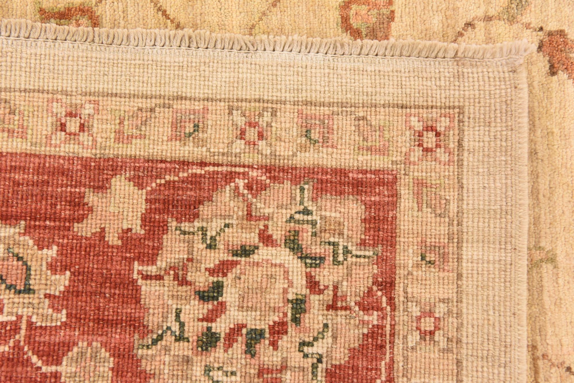 5' 3 x 6' 6 Hand Knotted Peshawar Ziegler Rug