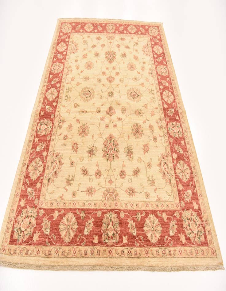 Detail image of 5' 3 x 6' 6  Hand Knotted Peshawar Ziegler Rug