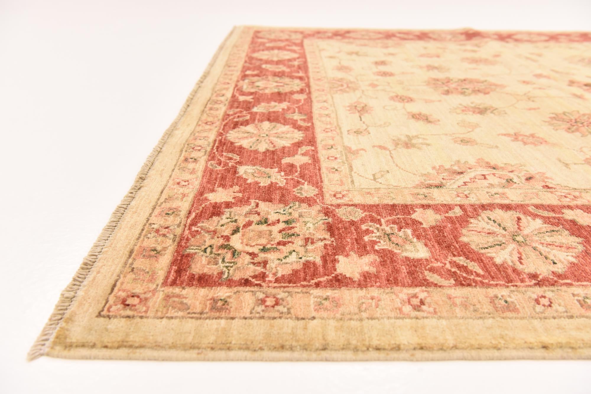 5' 3 x 6' 6 Hand Knotted Peshawar Ziegler Rug