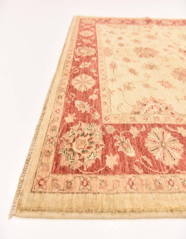 Detail image of 5' 3 x 6' 6  Hand Knotted Peshawar Ziegler Rug