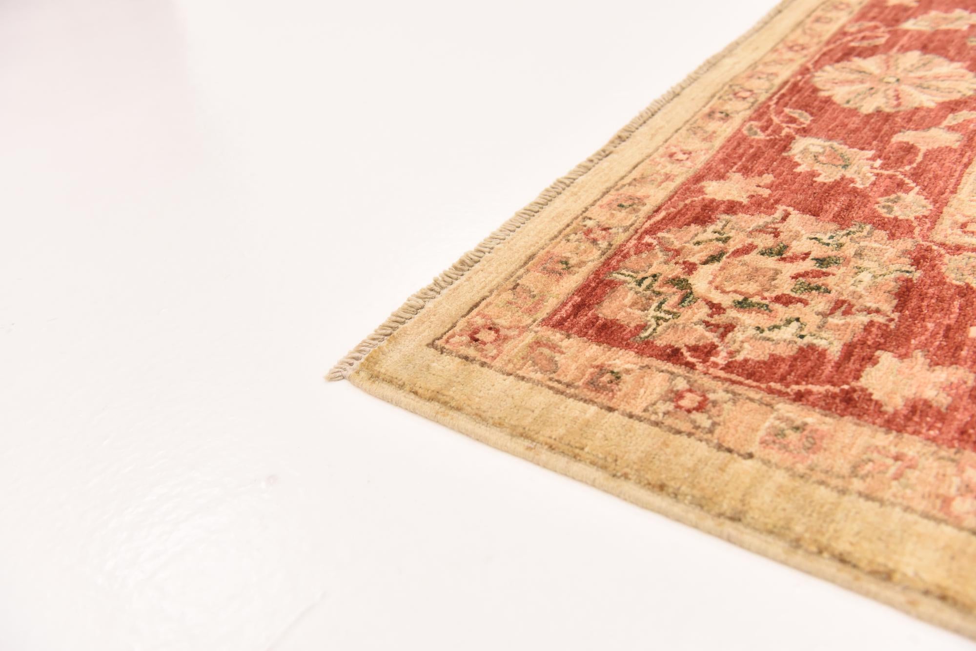 5' 3 x 6' 6 Hand Knotted Peshawar Ziegler Rug