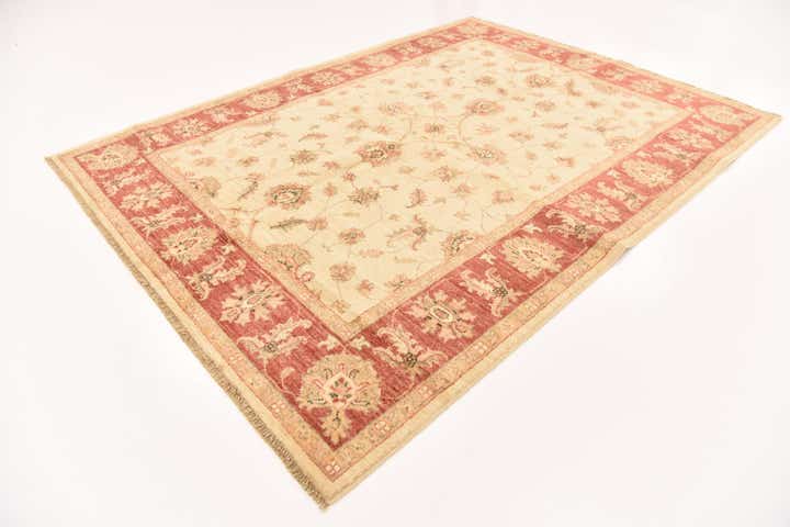 5' x 6' 7 Hand Knotted Peshawar Ziegler Rug