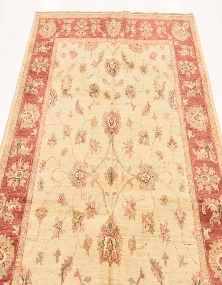 Detail image of 5' x 6' 7  Hand Knotted Peshawar Ziegler Rug