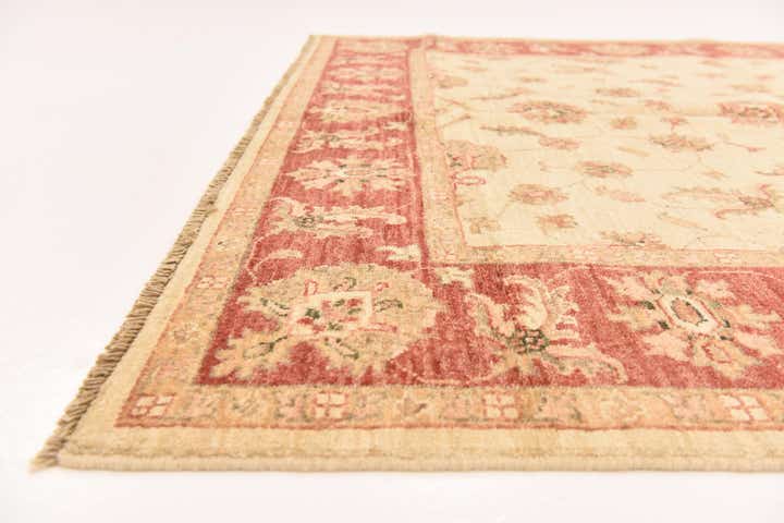 5' x 6' 7 Hand Knotted Peshawar Ziegler Rug