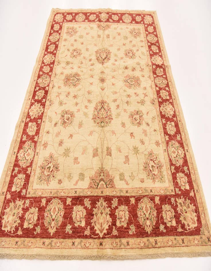 Detail image of 5' 2 x 6' 4  Hand Knotted Peshawar Ziegler Rug