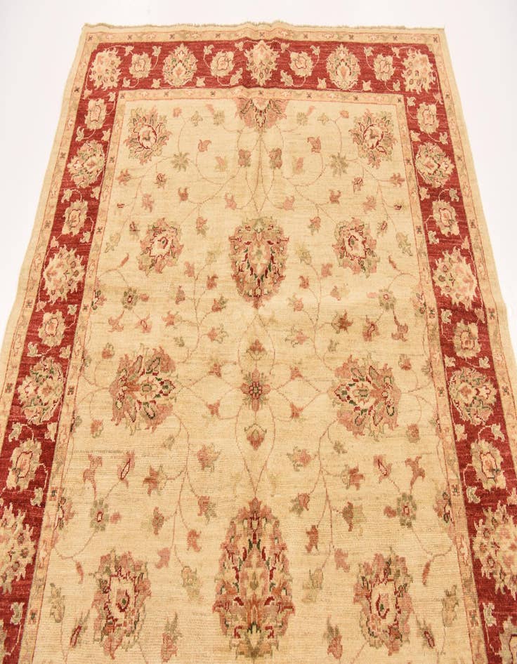 Detail image of 5' 2 x 6' 4  Hand Knotted Peshawar Ziegler Rug