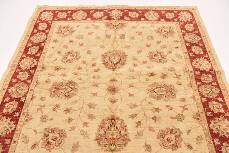 Detail image of 5' 2 x 6' 4 Hand Knotted Peshawar Ziegler Rug