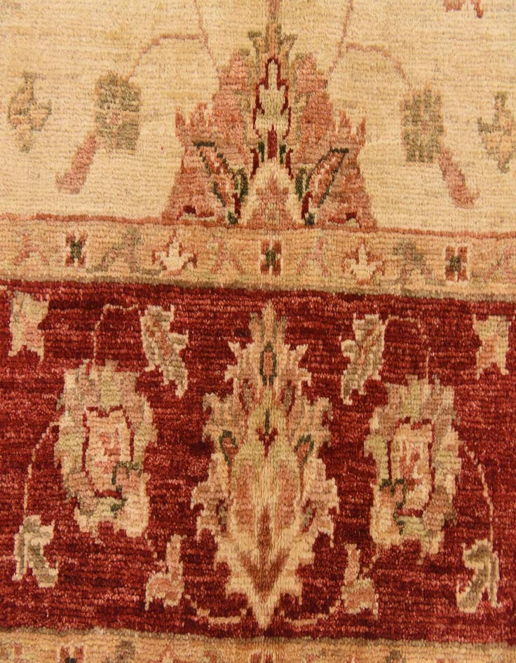 Detail image of 5' 2 x 6' 4  Hand Knotted Peshawar Ziegler Rug