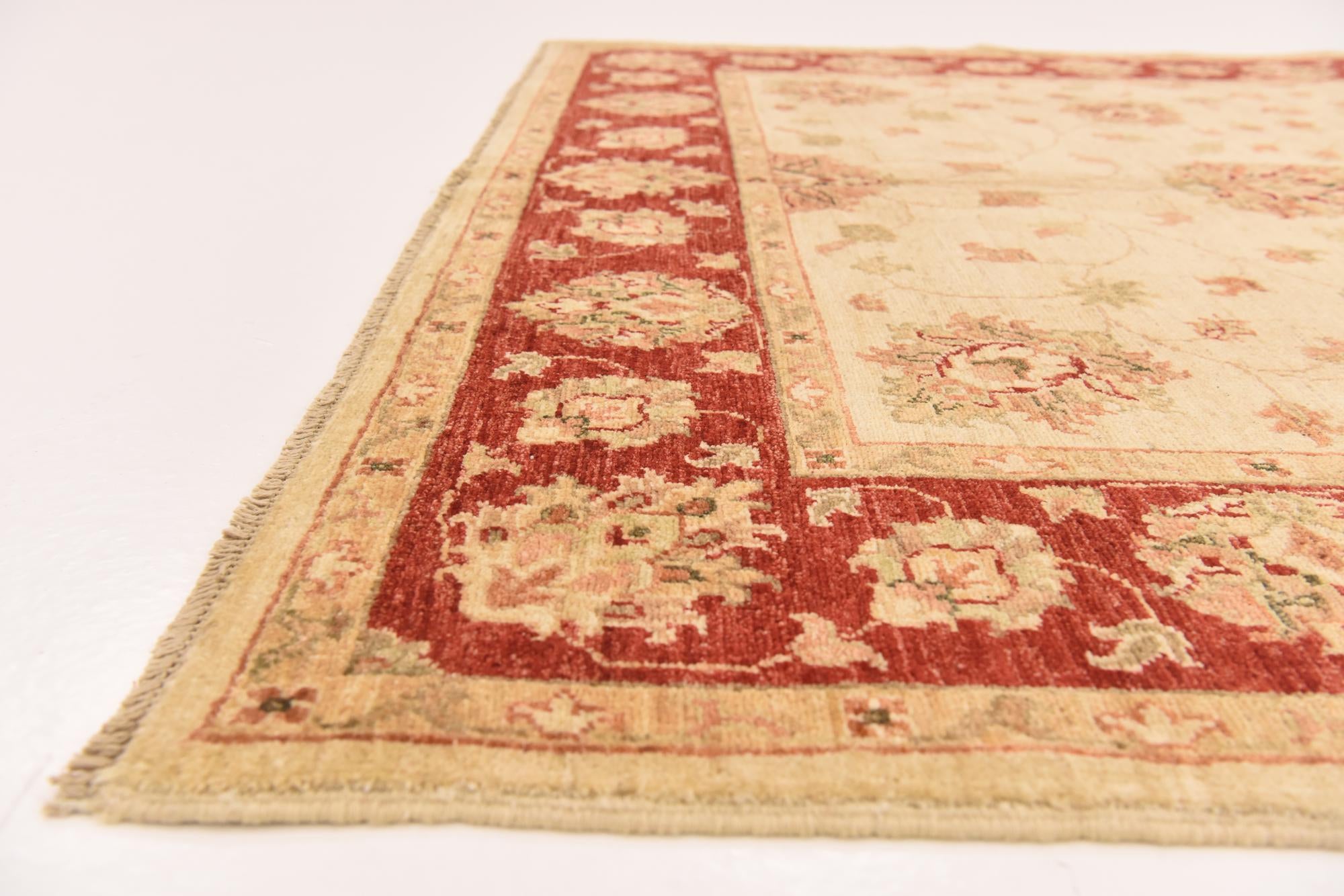 5' 2 x 6' 4 Hand Knotted Peshawar Ziegler Rug