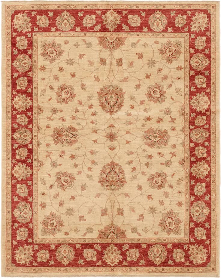 Detail image of 5' 2 x 6' 4 Hand Knotted Peshawar Ziegler Rug