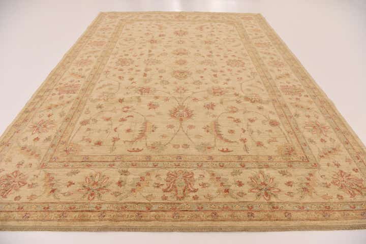 8' 3 x 11' 4 Hand Knotted Peshawar Ziegler Rug