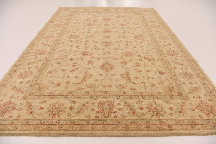 Detail image of 8' 3 x 11' 4 Hand Knotted Peshawar Ziegler Rug