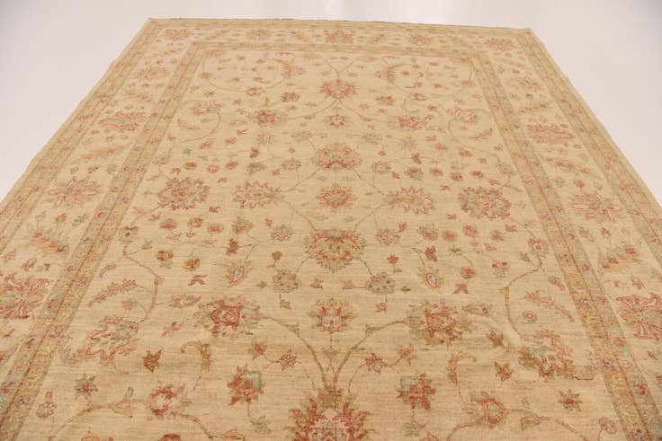 Detail image of 8' 3 x 11' 4 Hand Knotted Peshawar Ziegler Rug